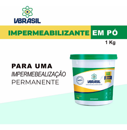 Vbrasil Impermeabilizante Balde 1kg Rende Muito 4x 1