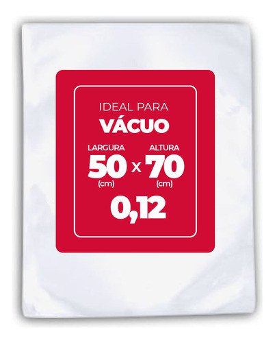 Saco Plástico Virgem 50cm X 70cm X 0,12 Com 86 Unidades Wide 0