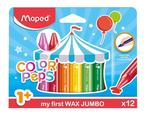 Crayones Maped X 12 Colores Jumbo En Magimundo !!! 0