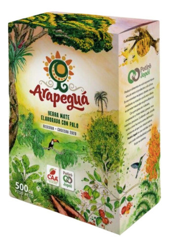 Yerba Mate Con Palo Arapeguá 3 X 500 Gr - Sello Caa 0