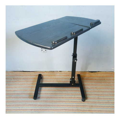 Mesa De Lap Top C/ruedas Doble Tapa Ajustable Metal Y Placa 1