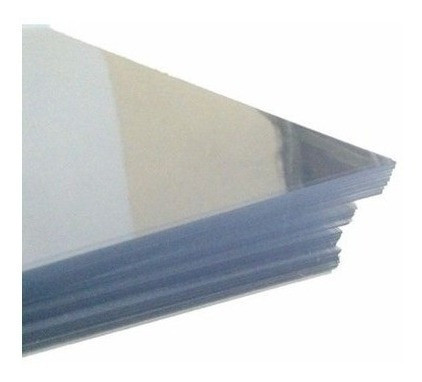 Kit 50 Acetato Transparente Folhas Pet Cristal 10x15 0,20mm 1