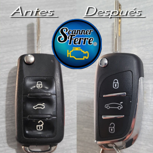Copia Llave Codificada Citroen C4 Con Telemando 1