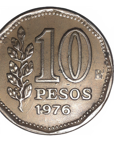 Moneda De 10 Pesos Del Año 1976 0