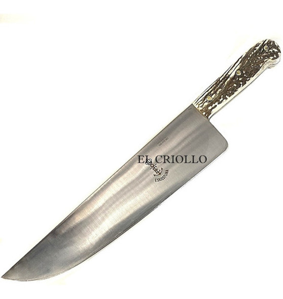 Cuchilla El Criollo Eskilstuna Carbono Hoja 27cm Cabo Hueso 0
