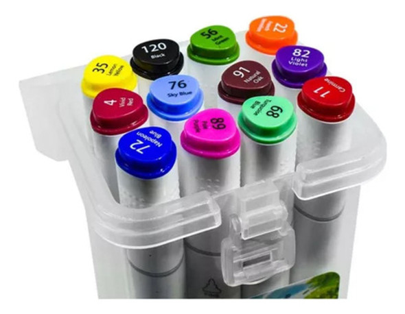 Marcadores Doble Punta  Skyglory Sketch Marker X12 Unidades 1