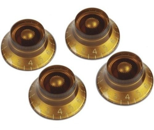 Gibson Top Hat Knobs Prhk-030 Vintage Amber Potenciometros 0
