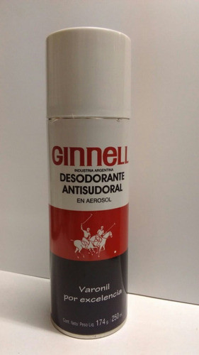 Desodorante Ginnell Hombre X 250 ¡¡x5unidades¡¡¡+ 1colonia 0