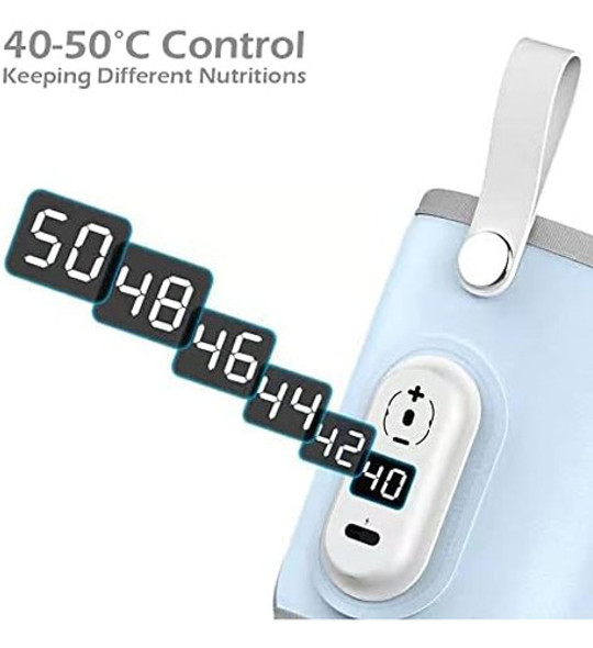 Aquecedor De Mamadeira Portátil Elfzone - 40-50 Graus Ajustá 1 Aquecedor De Mamadeira Portátil Elfzone - 40-50 Graus Ajustá 1