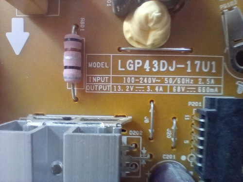 Fuente LG 43uk6200psa 1