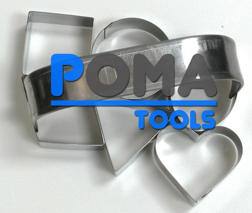 Placa Cortante X 6 Multiple Formas Con Manija Galletitas Mda 0