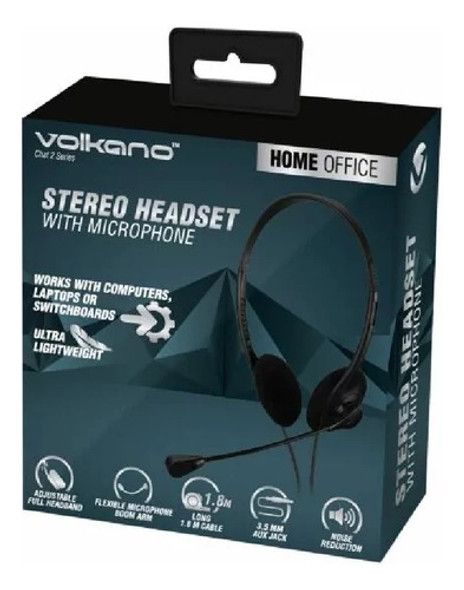 Auricular Volkano Chaht Usb Negro - Mosca 0