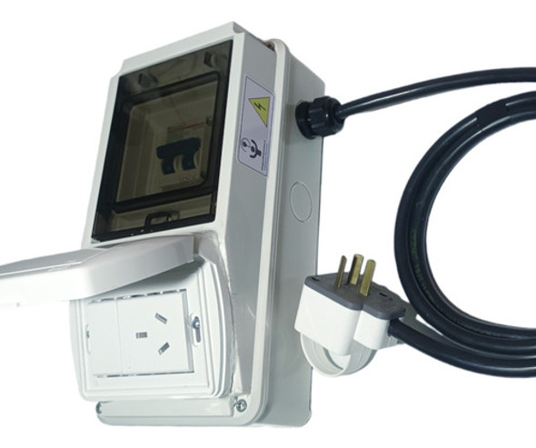 Tablero Eléctrico Enchufe Exterior Junior 20ax1 Ip65 (2mt) 0 Tablero Eléctrico Enchufe Exterior Junior 20ax1 Ip65 (2mt) 0