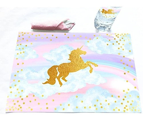 Magical Unicorn 12 Placemats Unicorn Decoraciones 0