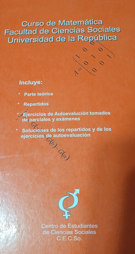 Matemática Facultad Ciencias Socialessergio Barreiro Nuñez 1