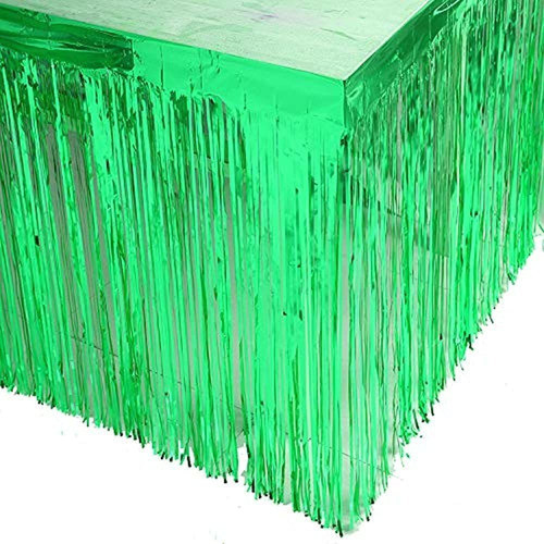 Conjunto De 2 Pancartas Verdes De 29x108 Pulgadas Con Flecos 0