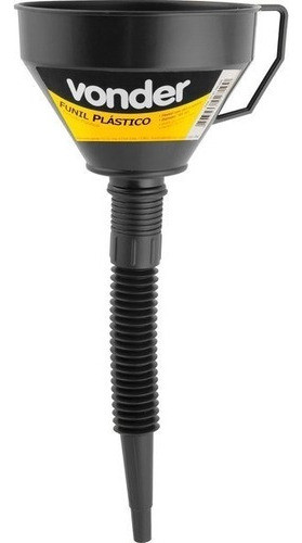 Embudo Plástico 165mm De Diámetro Negro Vonder 1