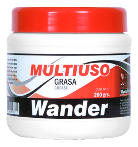 Pack X 6 Grasa Multiuso Wander 200 Gr 1° Calidad 0