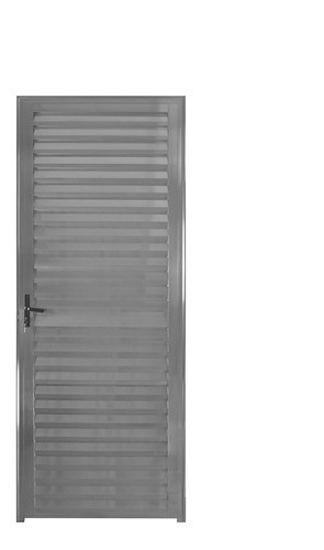 Porta De Alumínio Lambril 210x80cm Lado Direito Palheta Wt 0