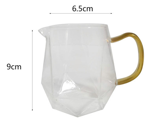 Jarra De Creme De Vidro Pequena, Copo Para Espuma Com 300ml 1