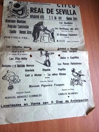 Programa Volante Circo Real De Sevilla  Ver Foto 0