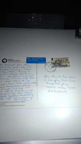 Antártida Postal Estampilla Territorio Antártico Britanico 1