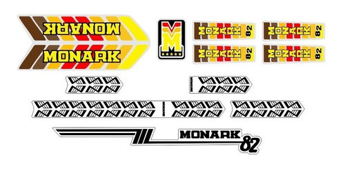 Adesivos Monark Barra Circular Monark Homem 1982 82 0