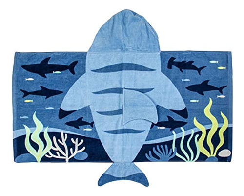 ~? Stephen Joseph Chicos Hooded Towel, Tiburón, 46 X24 Us 0