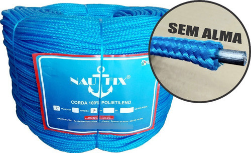 Cabo Corda Trançado 04mm Azul Pesca Rolo Com 3kg 0