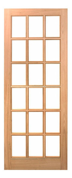 Folha De Porta Maciça 210x62cm Eucalipto Pm14 Estilo 0