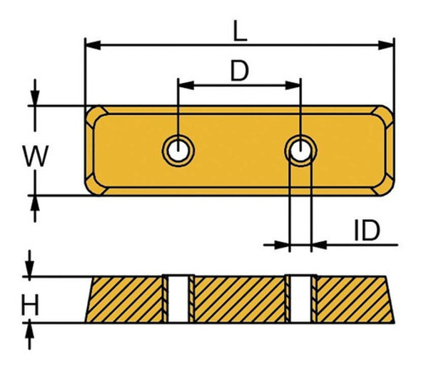 Ánodo De Zinc Para Flaps Bennett - Cmbnt1a 1 Ánodo De Zinc Para Flaps Bennett - Cmbnt1a 1