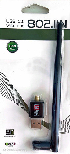 Usb Wireless 2.0 802.inn 600mbps 0