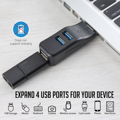 Vcom Hub Usb 3.0 Para Laptop, Divisor Usb Porttil De 4 Puert 1