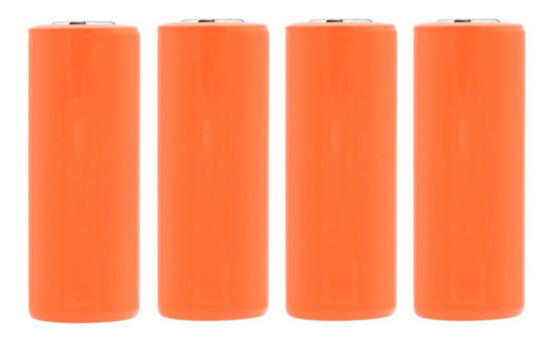 Kit 4 Pilas Baterias 26650 Recargables Linterna 3.7v 0
