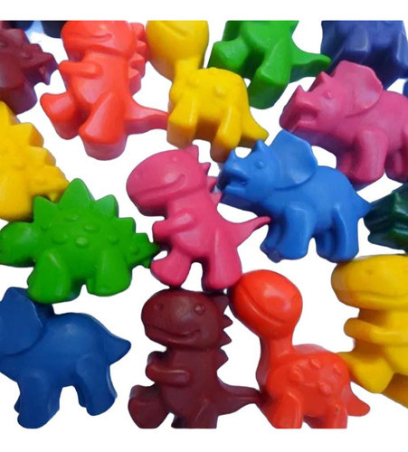 Souvenir Crayones Dinosaurios Dinos Cumpleaños X 48 No Jabon 0