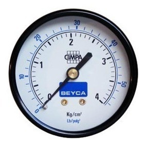 Manómetro Beyca 20 Kg 63mm Rosca 1/4 Posterior 0
