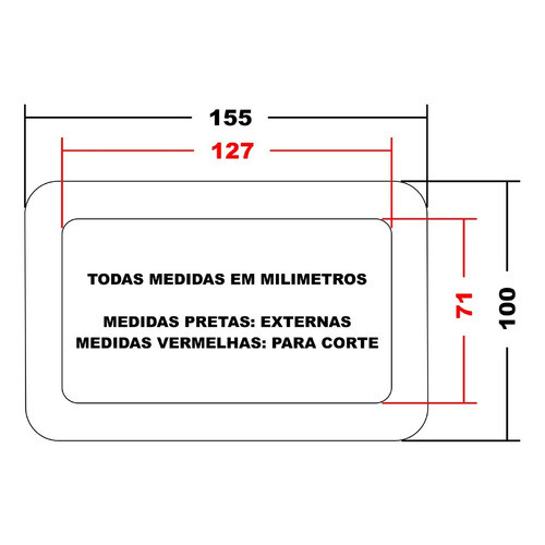 Par Espelho Painel Metal Ludovico Caixa Som P/ 1 Jack P10 1