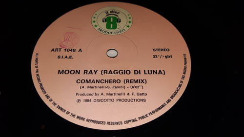 Raggio Di Luna Comanchero (remix) Doctors Cat Gee Wiz 1984 1
