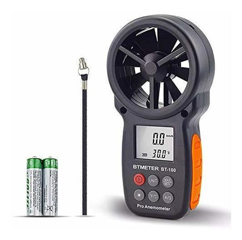 Btmeter Digital Anemometro De Mano Bt100 Medidor De Velocida 0