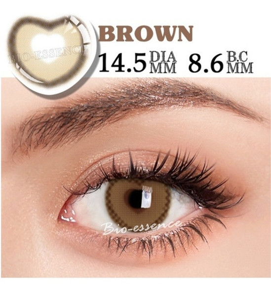 Lentes De Contacto Fantasía Cosplay Heart Eyes Brown 1
