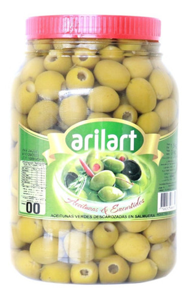 Aceitunas Verdes Descarozadas 00 Grandes 1,5 Kg 0