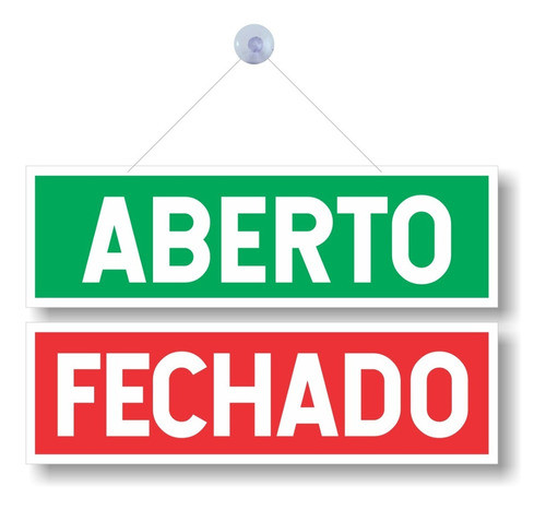 Placa Aberto E Fechado Sinalização Comércio Loja Corte Laser 1