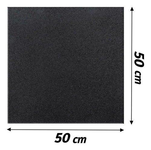 9 Placas Piso Academia Emborrachado Crossfit 50x50x1,5cm 1