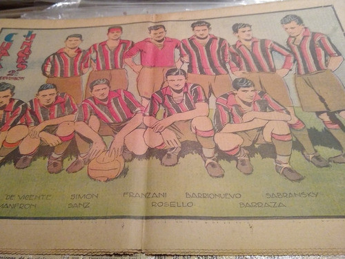 Lámina De Chacarita Juniors 2a Div. Diario Crítica 3/12/1932 0