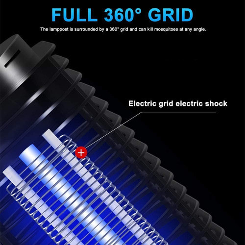 Lampara Eléctrica Mata Mosquitos Zancudos Insectos Carolinas 1