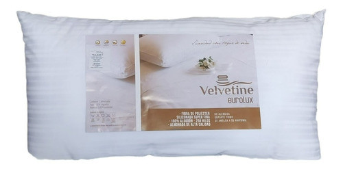 Almohada Velvetine Eurolux King Sens.pluma Fun.50x90 Algodón 0
