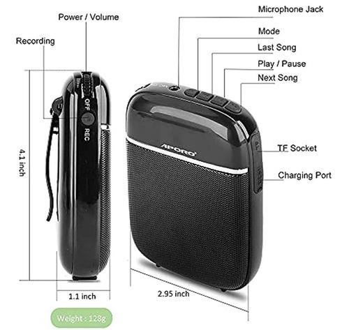 Amplificador De Voz Bluetooth Portátil, Amplificador De Voz 1