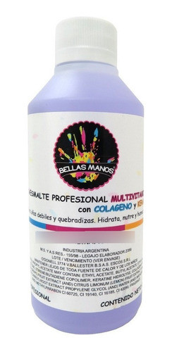 Quitaesmalte Profesional Multivitaminico X250ml Bellas Manos 0