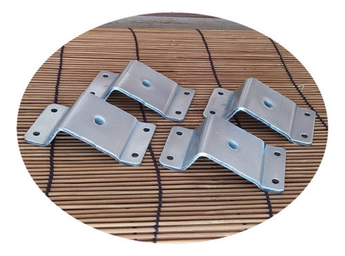 Kit25 Chapinha De Metal Fixar Pés Palito Chanfrado Inclinado 0