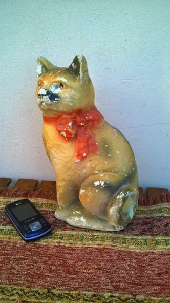 Antigua Alcancia De Yeso ?? Gato Tipo Adorno Jardin 1 Antigua Alcancia De Yeso ?? Gato Tipo Adorno Jardin 1